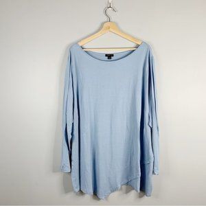 J. Jill Wearever Collection Womens Blue Long Sleeve Jersey